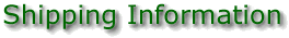 Shipping Information